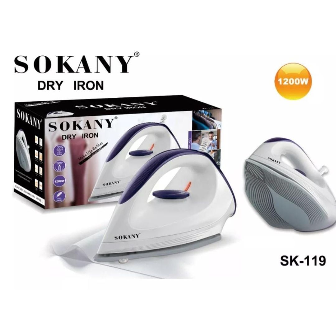 PLANCHA DE ROPA DRY IRON SOKANY