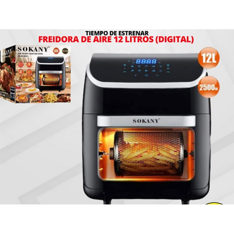 FREIDORA DIGITAL HORNO SOKANY 12 LITROS